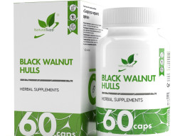 NaturalSupp - Скорлупа черного ореха | Black Walnut Hulls 500 мг, 60 капсул