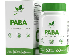 NaturalSupp - Витамин В10 Парааминобензойная кислота 200 мг, 60 веганских капсул