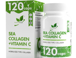 NaturalSupp - Морской коллаген + Витамин С | Sea Collagen + Vitamin C, 120 капсул