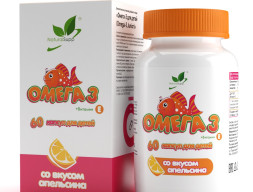 NaturalSupp - Омега-3 детская с витаминами Д и Е | Omega-3 Kids, 60 капсул